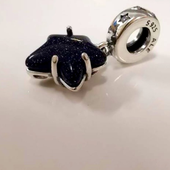 ❌SOLD❌PANDORA Celestial Galaxy Star Murano Dangle Charm - Picture 6 of 7